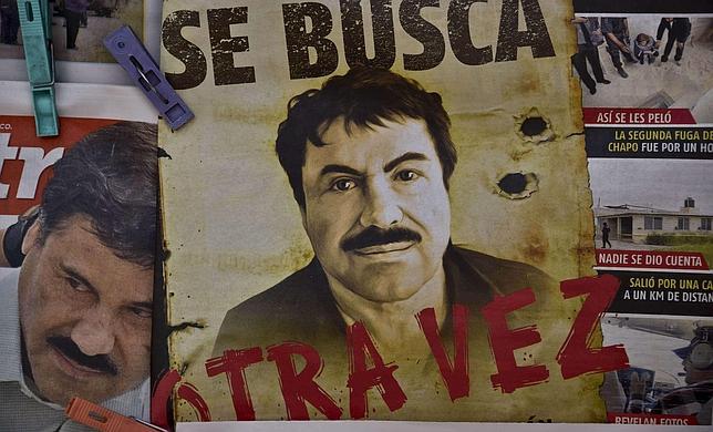 Cartel de búsqueda del narcotraficante Joaquín «El Chapo» Guzman