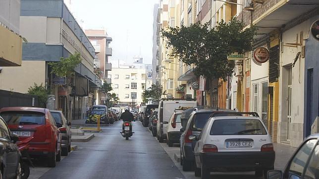 Calle General Muñoz Arenillas, en Cádiz