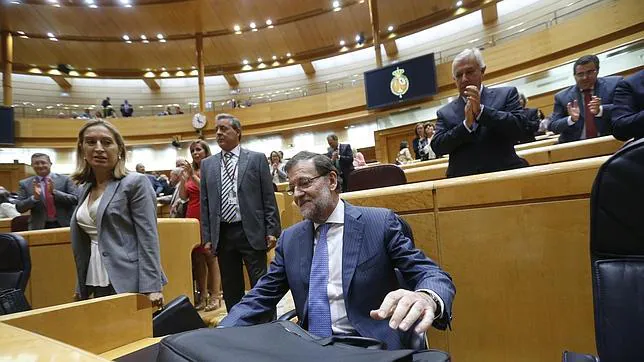 Pleno del Senado con la presencia del Presidente del Gobierno Mariano Rajoy