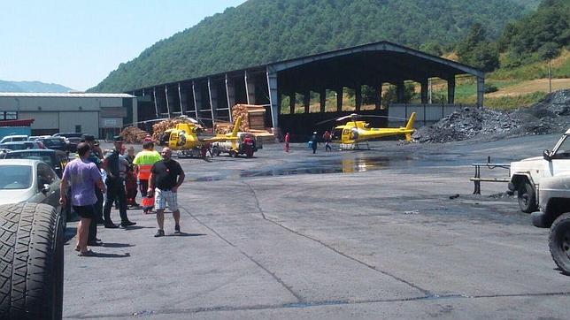 Un trabajador de la mina de Cerredo, atrapado tras un hundimiento