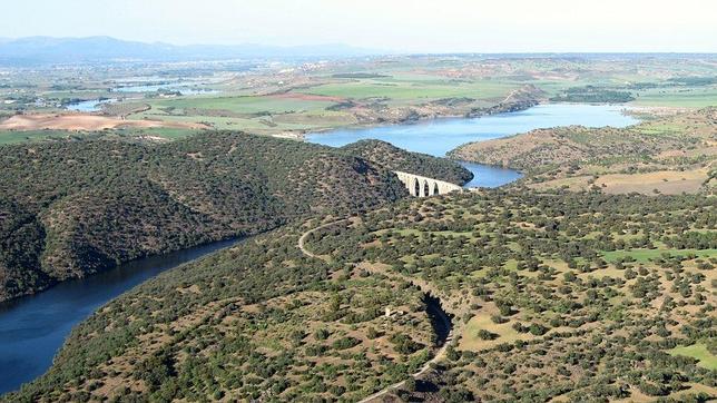 Vista panorámica de la Vía Verde de la Jara
