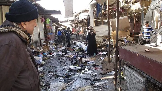Un atentado en un mercado de Bagdad en 2013