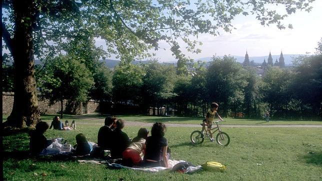 Las vistas son uno de los puntos fuertes del parque compostelano