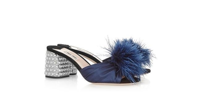 Sandalias de tacón grueso Miu-Miu