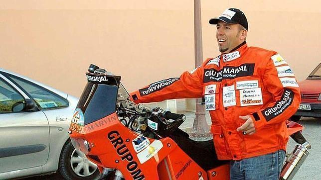 El motociclista español José Manuel Pérez