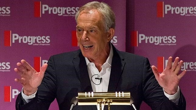 Tony Blair durante su intervención en Progress, una plataforma de pensamiento laborista