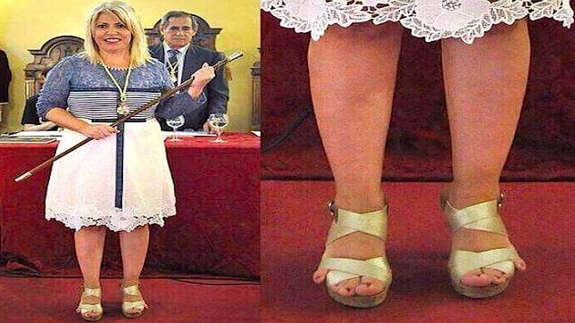 Mamen Sánchez durante la sesión de investidura