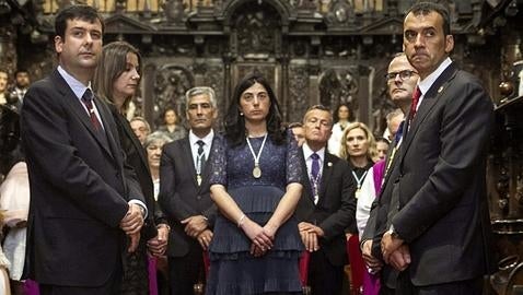 Martiño Noriega, ausente en la tradicional ofrenda celebrada a mediados del pasado junio en la catedral de Lugo