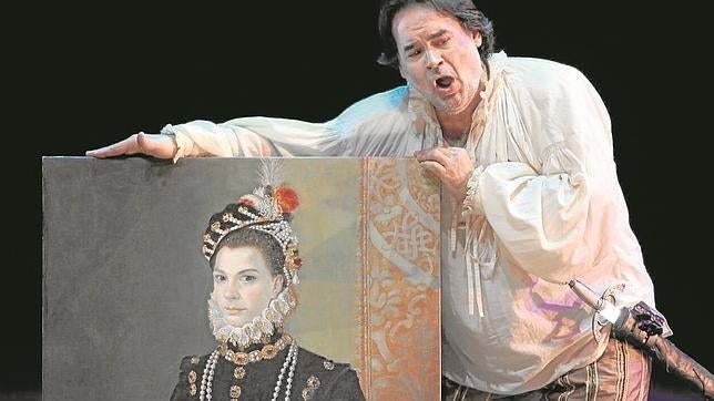 Don Felipe acudió al ensayo de «Don Carlo», de Verdi, en El Escorial