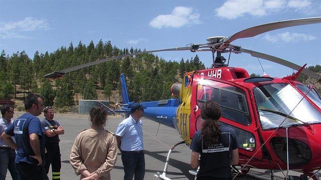 Los dos helicópteros contra incendios del Cabildo de Gran Canaria se encuentran operativos