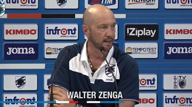 Walter Zenga, entrenador de la Sampdoria