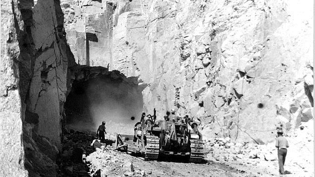 Construcción del túnel de Guadarrama