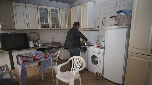 Interior de una casa okupada