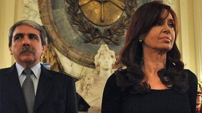 Cristina Fernández de Kirchner, junto a Aníbal Fernández