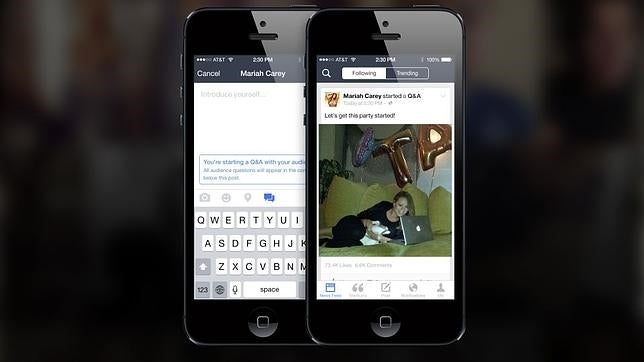 Vídeo en directo: la nueva herramienta de Facebook para conectar a figuras públicas y fans