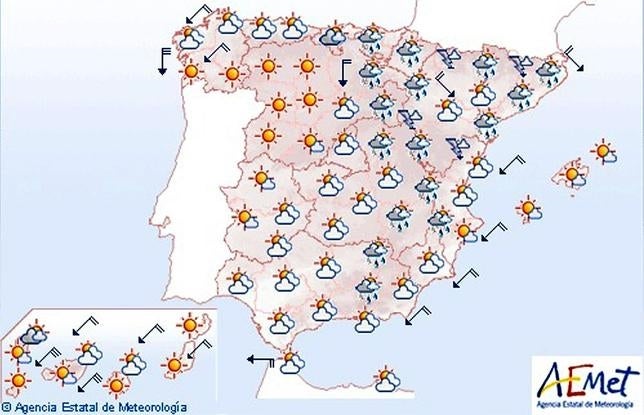 Tormentas y un notable descenso de las temperaturas para este fin de semana