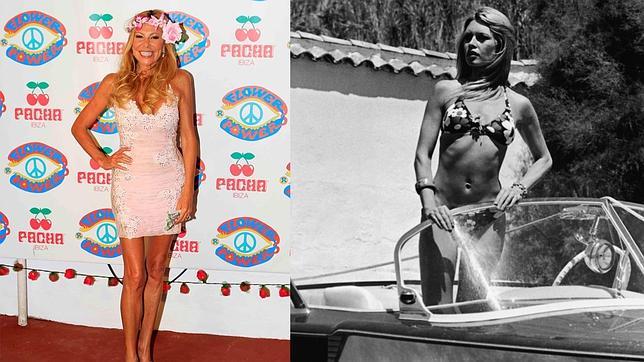 Ana Obregón, en una de las míticas fiestas de Pachá Ibiza y Brigitte Bardot, en Saint Tropez.