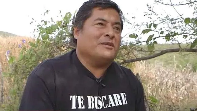 Miguel Ángel Jiménez Blanco le dijo a BBC Mundo en diciembre que los cerros alrededor de Iguala son un cementerio