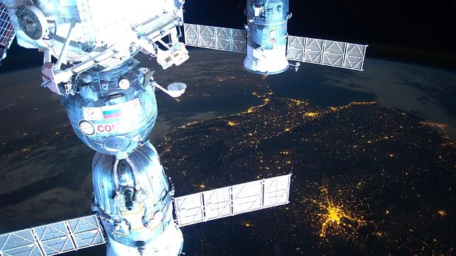 Imagen de Madrid tomada desde la Estación Espacial Internacional