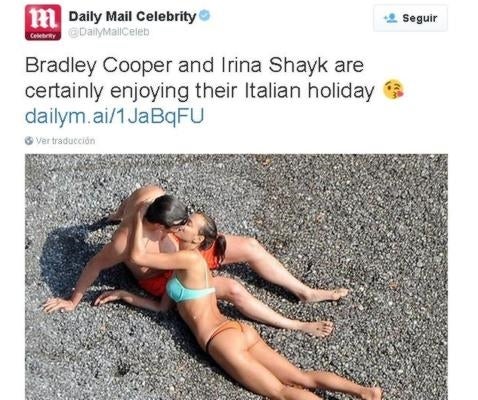 Irina Shayk y Bradley Cooper derrochan pasión en la playa