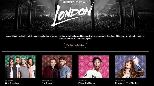 Apple Music Festival, el gran despliegue de Apple para los amantes de la música