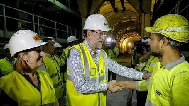 Rajoy y Pastor supervisan las obras de la conexión de alta velocidad entre Madrid y Galicia