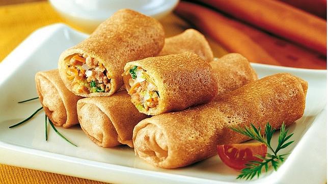 Los rollitos de primavera son una de las especialidades de los restaurantes chinos
