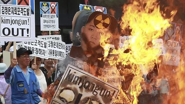 Protestas en Corea del Sur contra Kim Jong-un