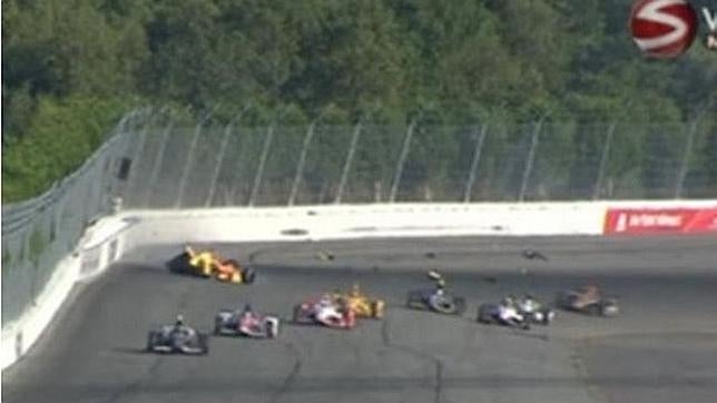 Grave accidente de Justin Wilson en la penúltima prueba de la temporada de la IndyCar