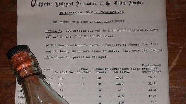 Descubren un mensaje en una botella después de 108 años