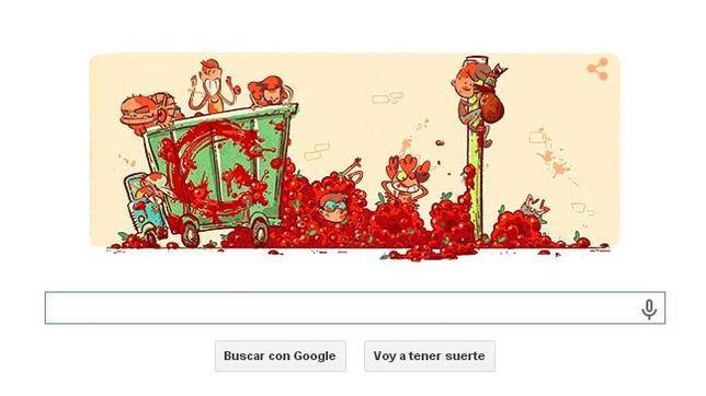 Google «participa» en la Tomatina de Buñol