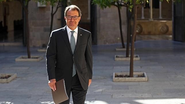 Artur Mas el pasado 25 de agosto a su llegada a la primera reunión del gobierno catalán tras el paréntesis estival