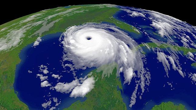 Imagen del huracán Katrina desde el espacio