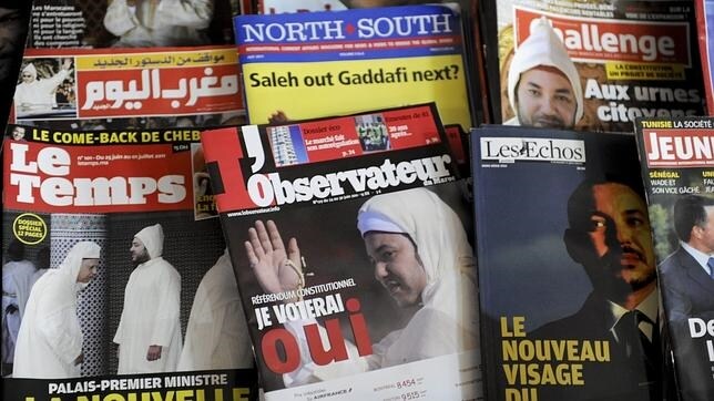 Revistas francófonas con Mohamed VI en su portada