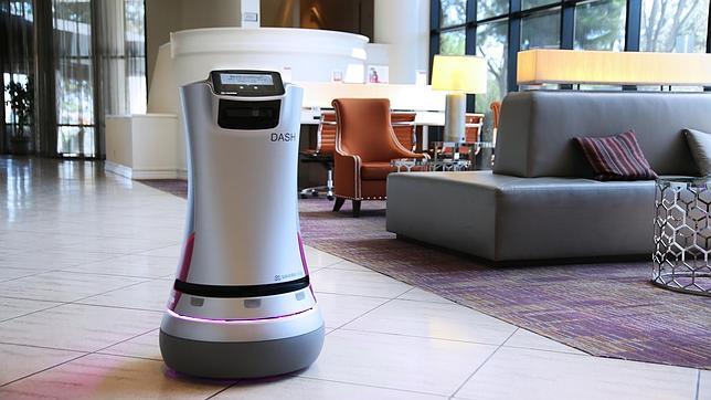 Un robot en el servicio de habitaciones de los hoteles de Silicon Valley