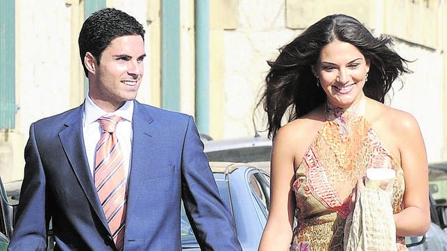 Lorena Bernal y Mikel Arteta