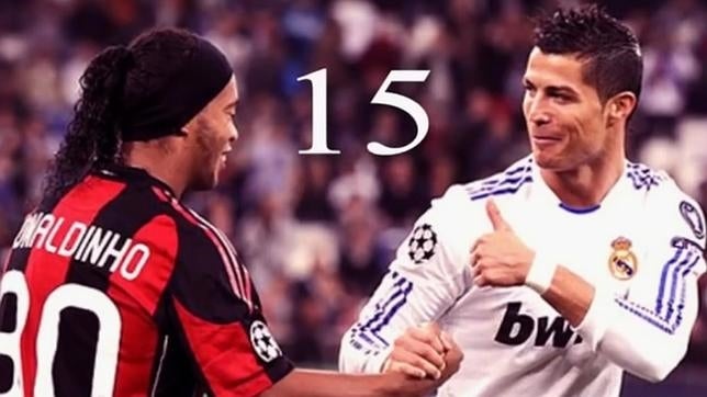 Ronaldinho reta a Cristiano Ronaldo