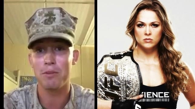 Un marine le pide por Facebook una cita a la luchadora Ronda Rousey y ella acepta