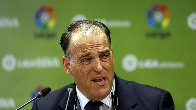 Tebas: «El Madrid hizo todo lo posible para que De Gea jugase en su equipo»