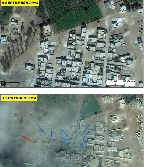 Kobani destruida tras los combates