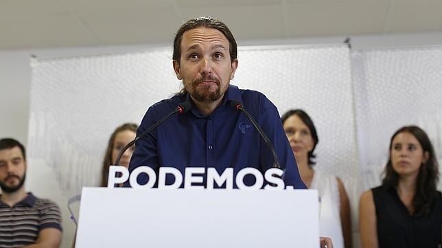 Pablo Iglesias durante una rueda de prensa el pasado 24 de agosto