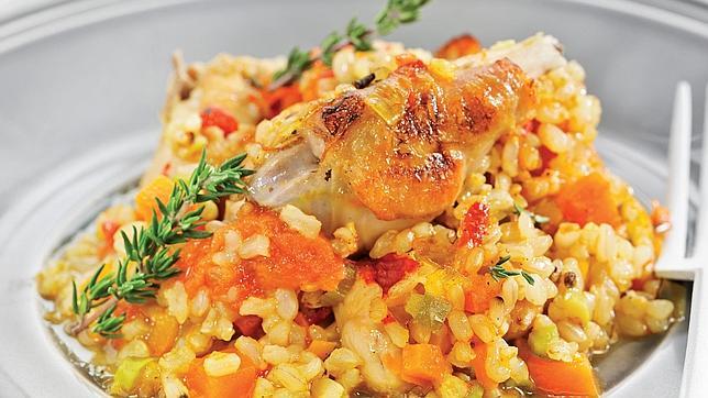 Arroz de conejo a la cazuela