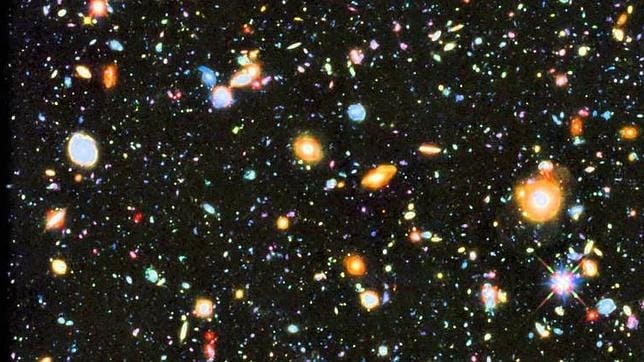 Imagen de campo profundo del telescopio espacial Hubble. En el futuro, las galaxias estarán tan lejos que no conseguiremos ver ninguna en el cielo