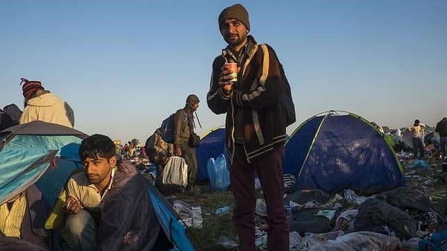 Amanecer en el campamento de la vergüenza