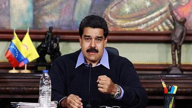 El presidente de Venezuela durante una rueda de prensa