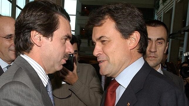  José María Aznar y Artur Mas