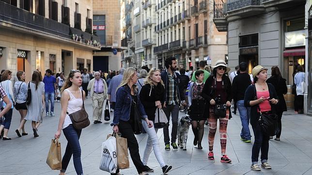 El Portal de l'Àngel, arteria comercial de Barcelona