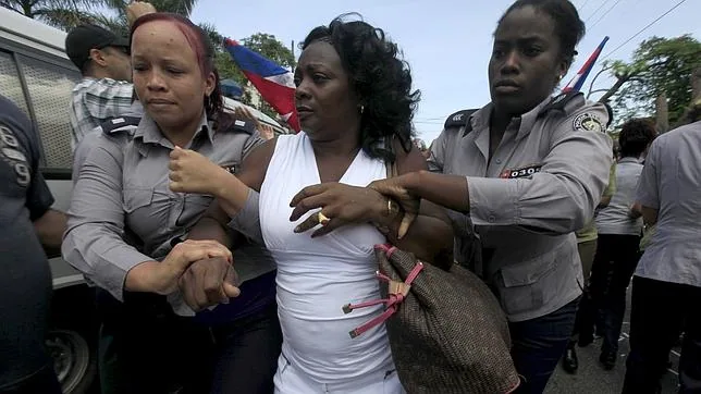 Berta Soler, líder de las Damas de Blanco, detenida el pasado domingo en La Habana