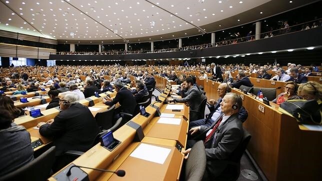 La Eurocámara, durante la votación