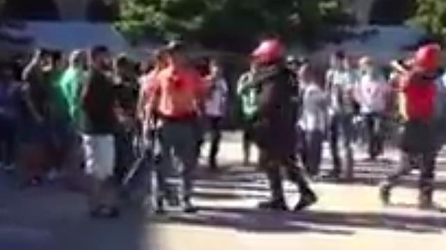 Seis heridos en Tafalla en una pelea entre hinchas de Osasuna y Racing de Santander